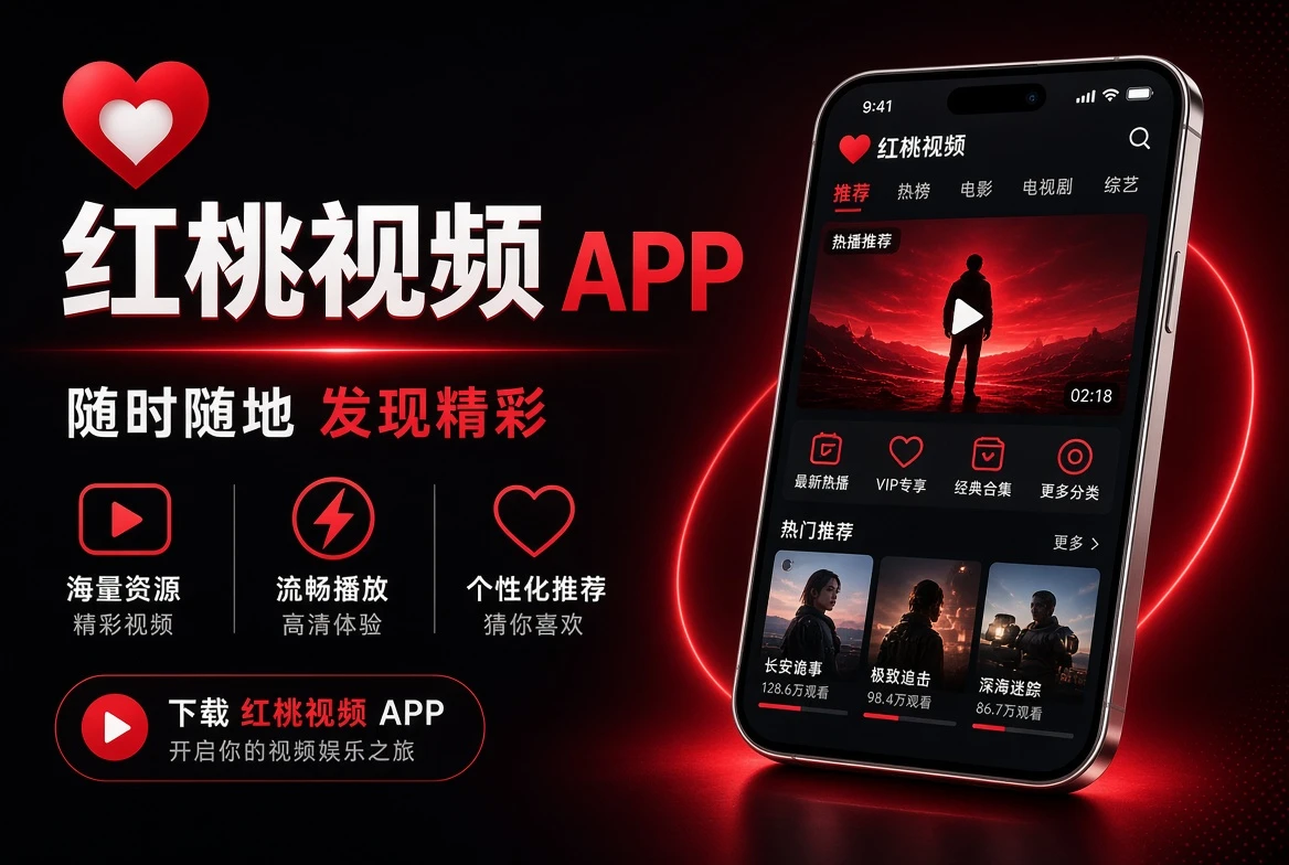 红桃视频移动阅读应用界面概念图