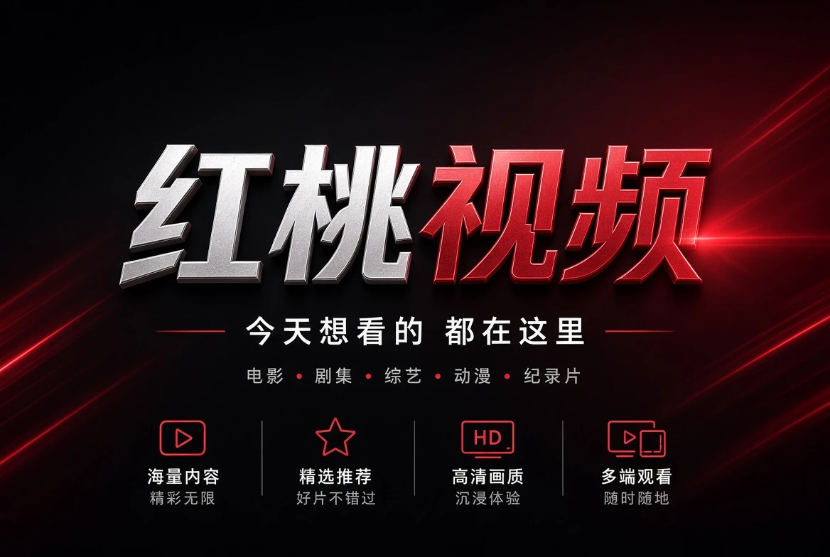 红桃视频品牌封面与影像主题横幅